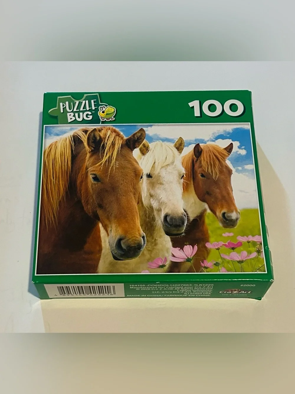 New “Horses Trio” Puzzle 100 Pieces 8.75” x 11.25” Puzzlebug Cra-Z-Art Horse